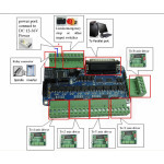 Mach3 5-Axis LPT DB25 CNC Stepper Motor Breakout Board