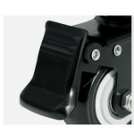 Castor Black Polyurethane with Lock - Ø100mm (4”)