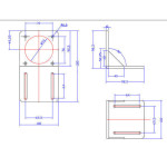 Motor Bracket - NEMA 34 Stepper Motor 