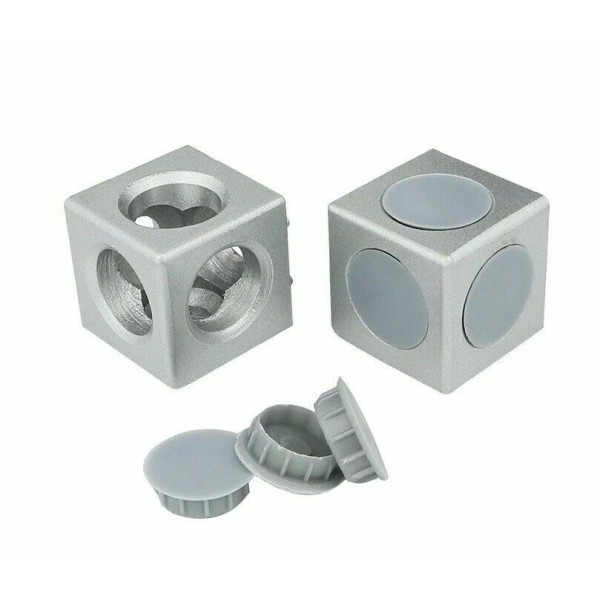 3-Way Cubic Connector 2020 - 4 PCS 3-Way Cubic Connector 2020 - 4 PCS