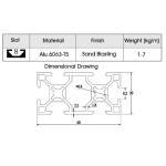 Extrusion EU 3060 - 1000mm Extrusion EU 3060 - 1000mm