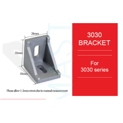 Bracket Gusset EU 3030 Aluminium Profile - 10 PCS