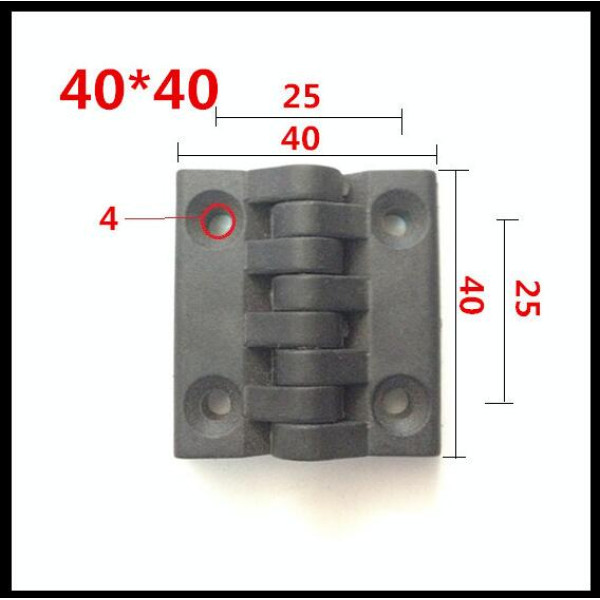 Nylon Hinge Alunimum Profile: 50x60mm - 10 Pcs