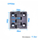 Nylon Hinge Alunimum Profile: 50x50mm - 10 Pcs