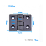 Nylon Hinge Alunimum Profile: 50x71mm - 10 Pcs