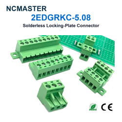 2EDGRKC-5.08 Solderless Locking-Plate Pluggable Terminal Connector