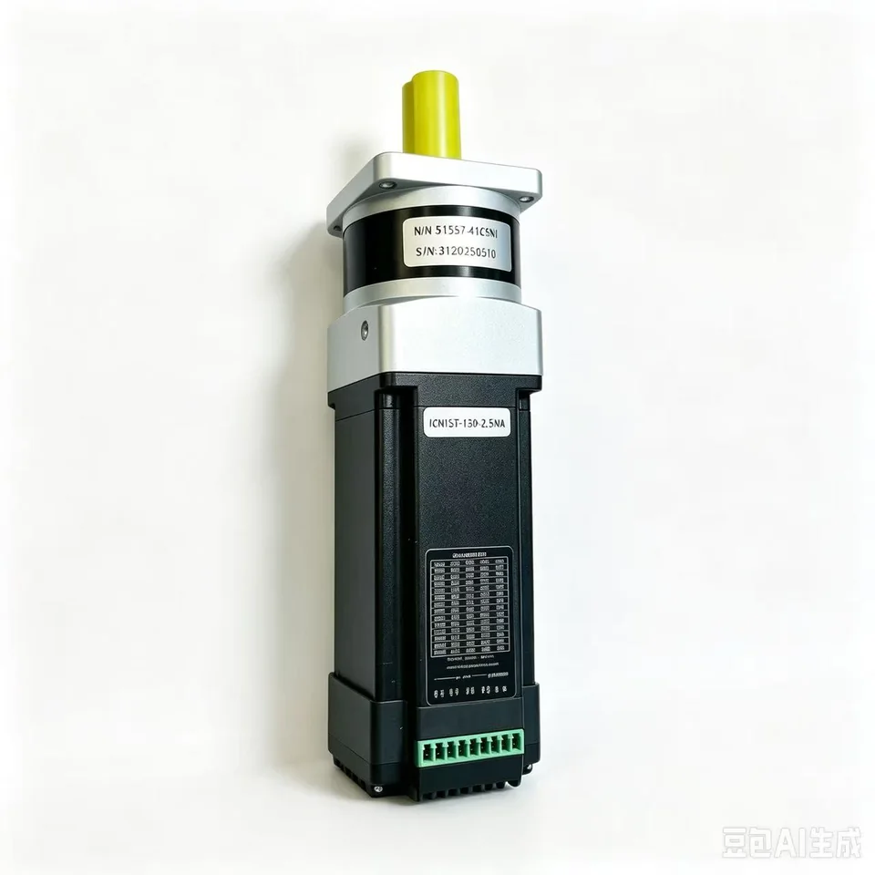Geared integrated stepper motor with planetary gearbox