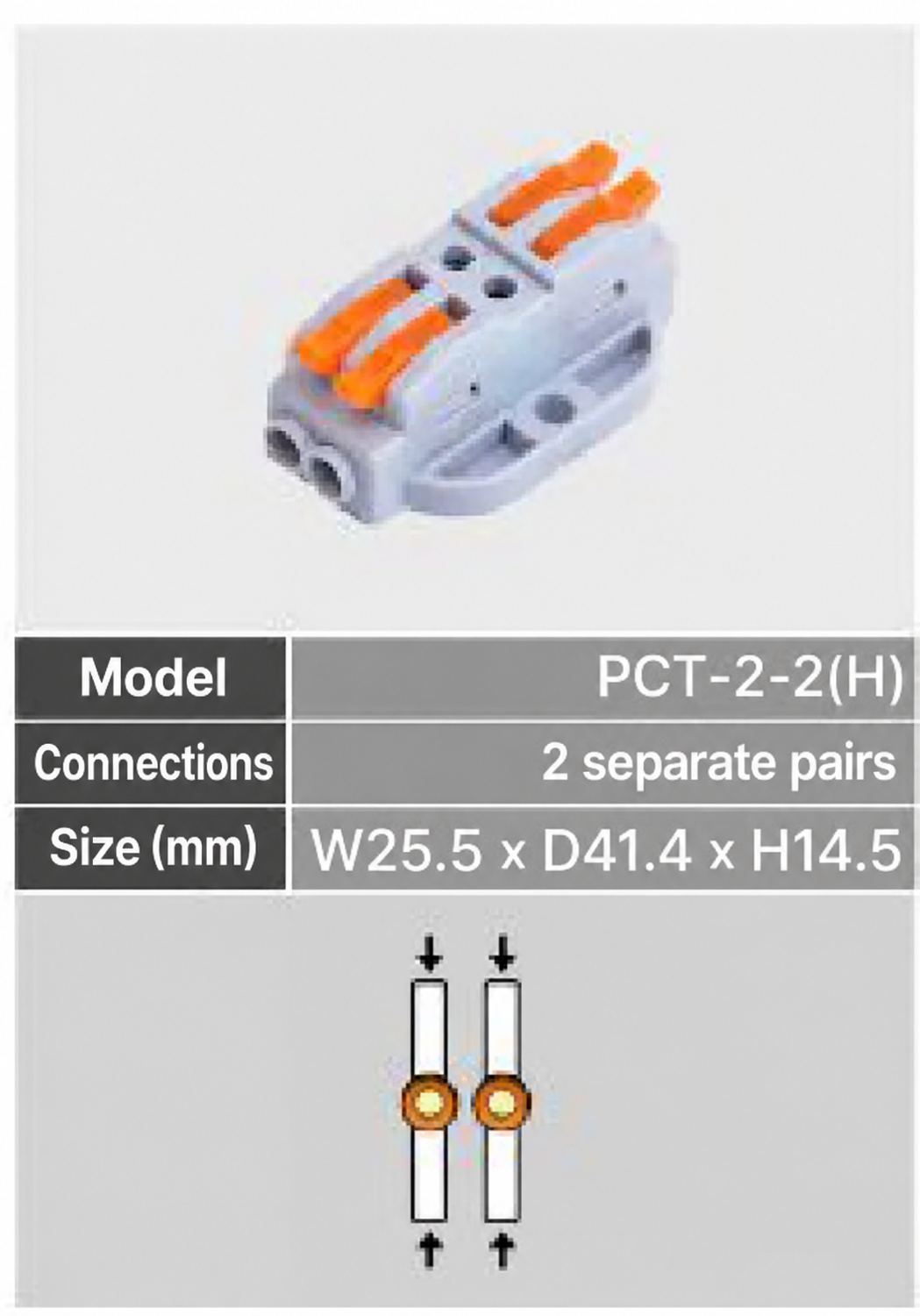 English PCT-2-2(H) reference drawing and specifications