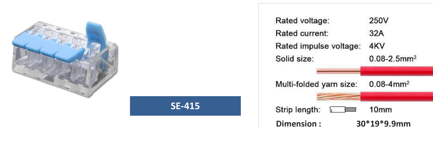 English SE-415 reference drawing and specifications